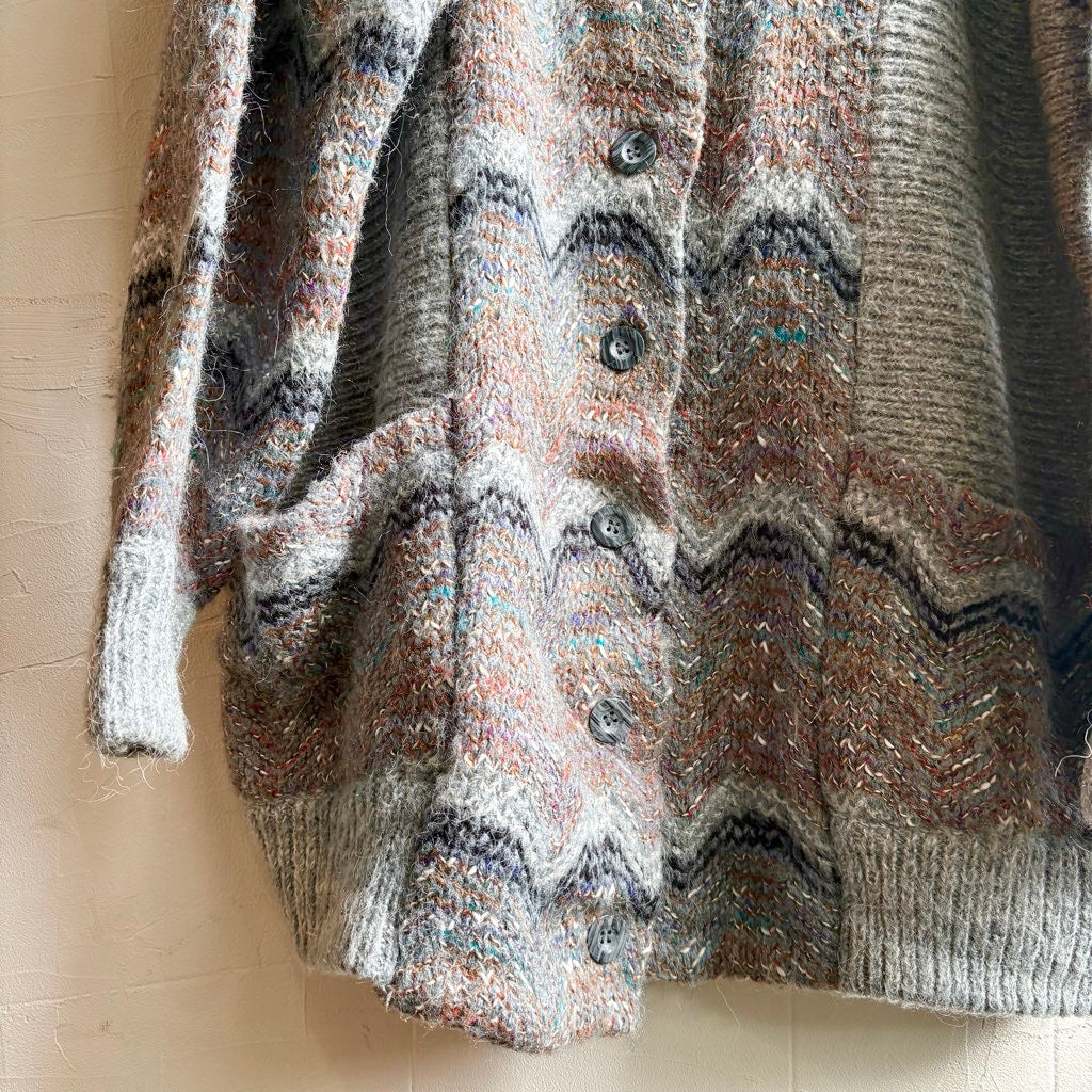 【古着】ニットブルゾン カーディガン ヴィンテージ - Restyle