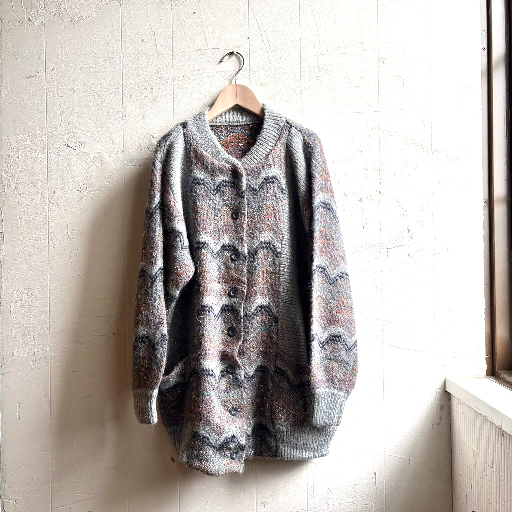 【古着】ニットブルゾン カーディガン ヴィンテージ - Restyle