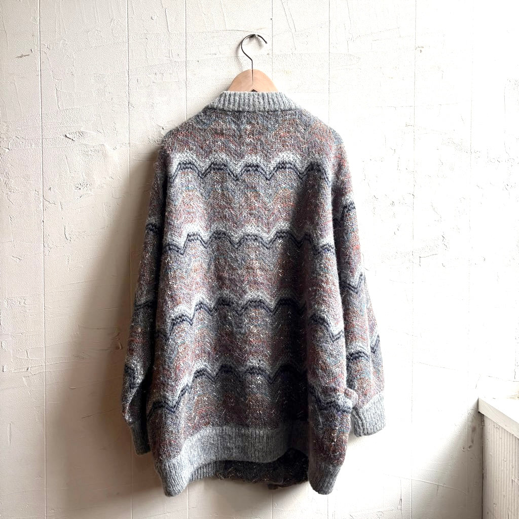 【古着】ニットブルゾン カーディガン ヴィンテージ - Restyle