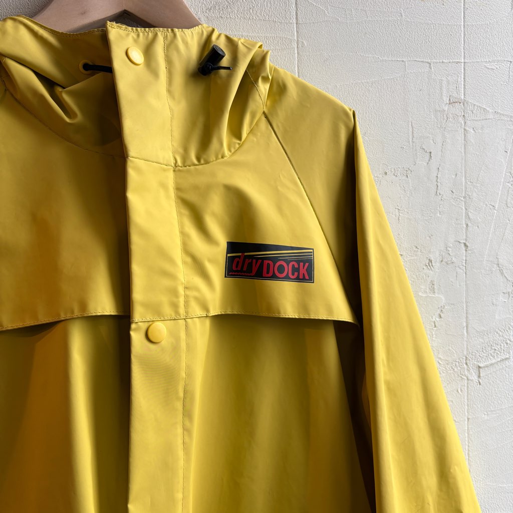 【古着】PVCジャケット アウター イエロー 防水