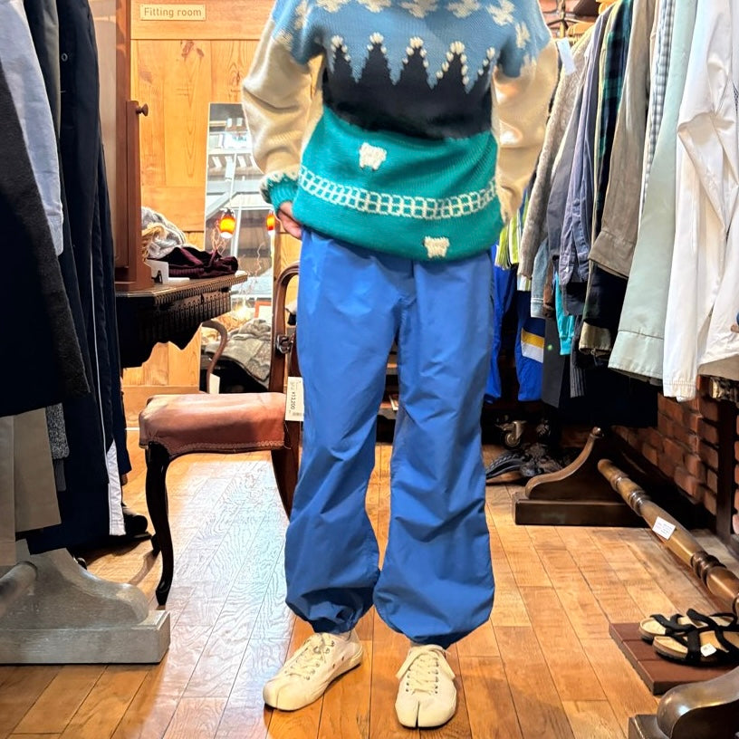 【古着】LL.Bean 80's ナイロンパンツ ブルー ヴィンテージ - Restyle