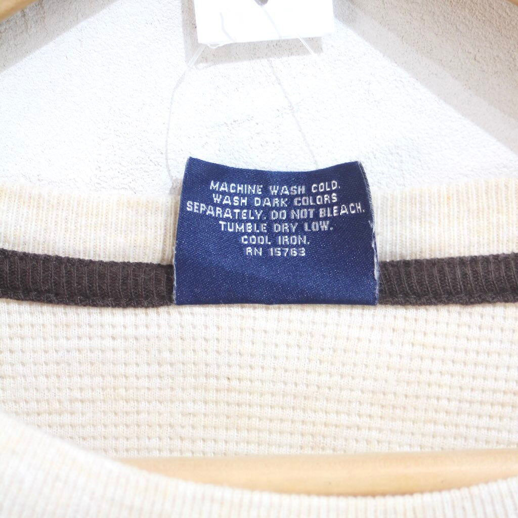 【古着】 ポロラルフローレン  / POLO RALPH LAUREN 長袖 サーマルシャツ アイボリー