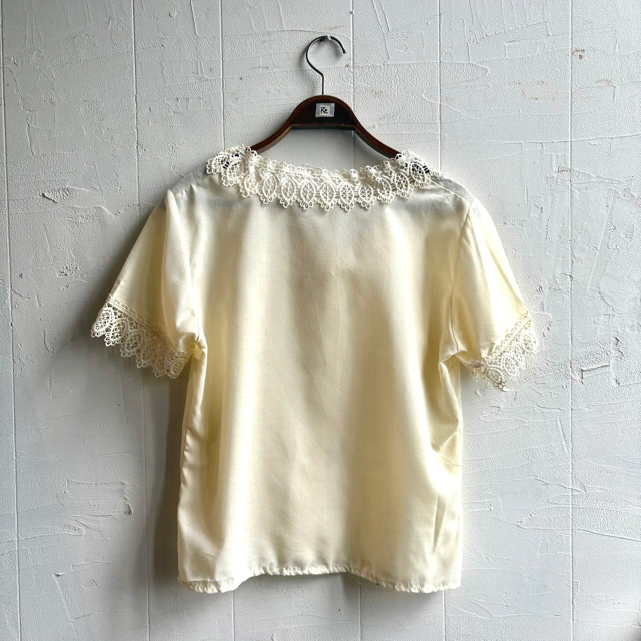 【古着】ユーロヴィンテージ 刺繍ブラウス オフホワイト