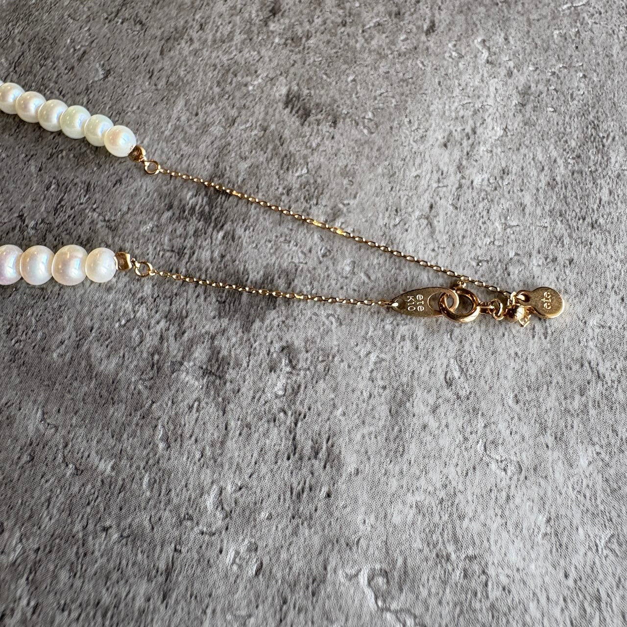 エテ / ete パールネックレス 10K アクセサリー 真珠 淡水パール 中古