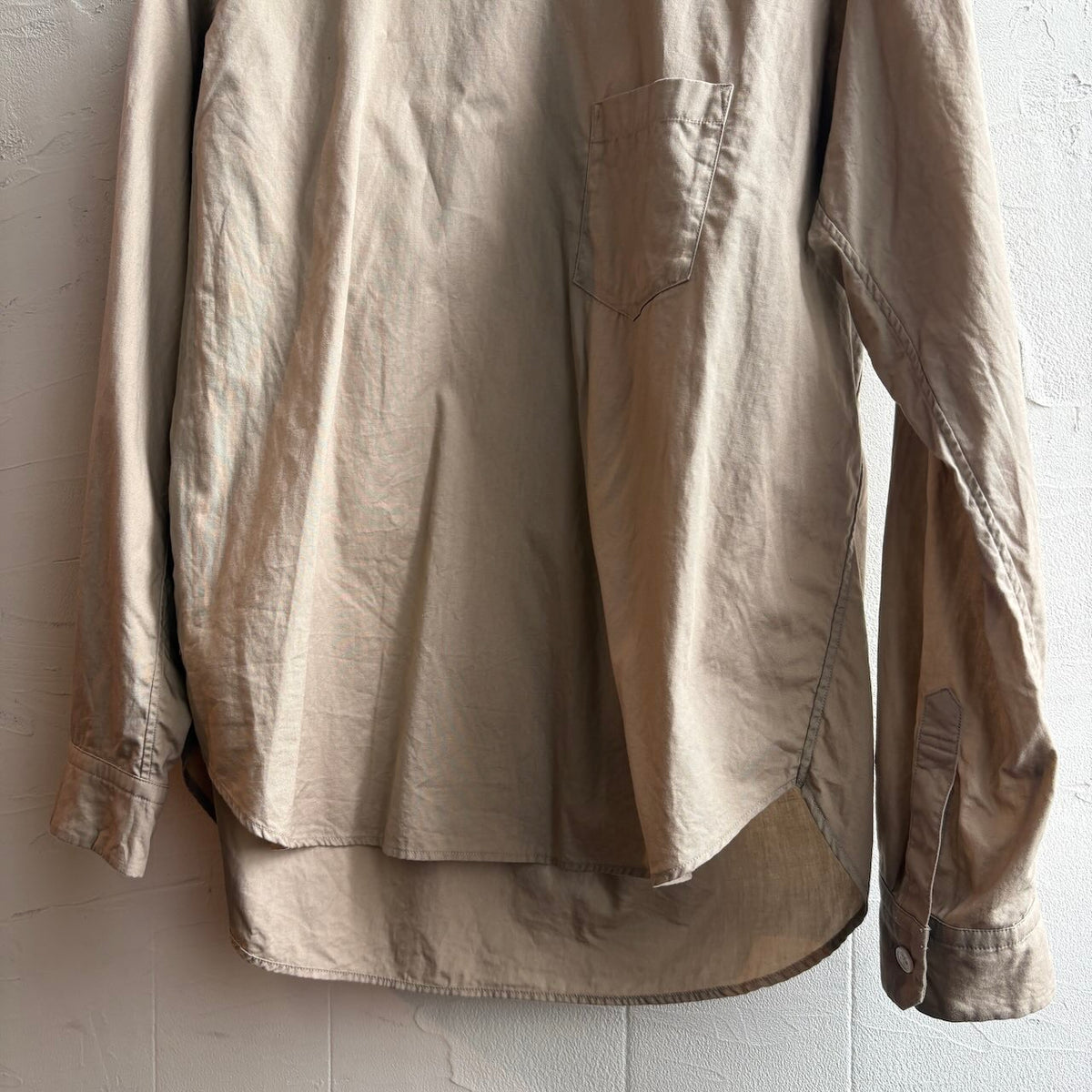 【古着】ゴーシュ ハイネックシャツ ベージュ