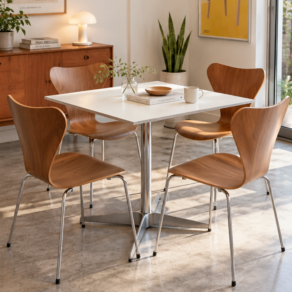 【9/27まで30％オフ】フリッツハンセン / FRITZ HANSEN テーブルシリーズ / table series 正方形 4スターベース  アルネ・ヤコブゼン
