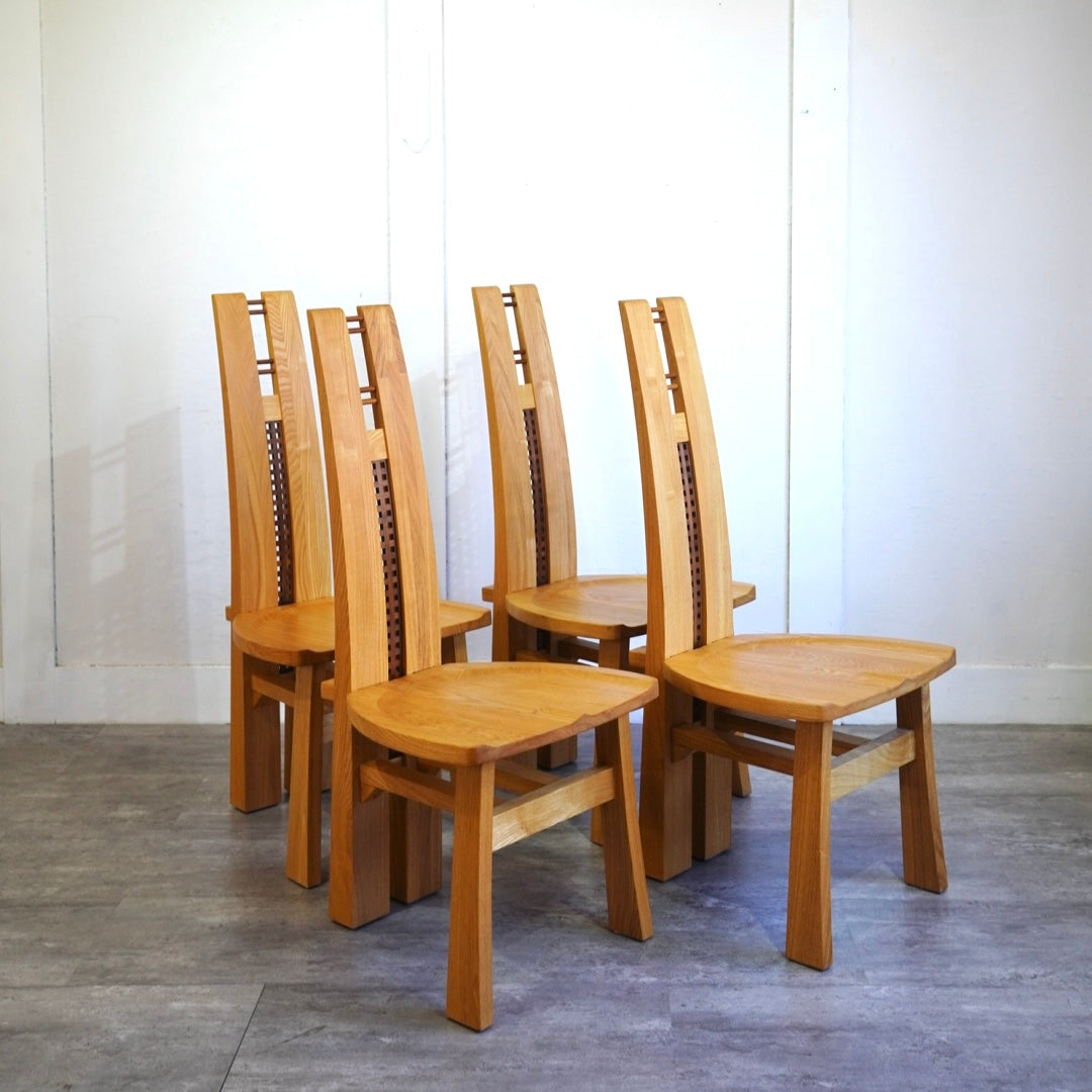 旭川家具 アール工房 Ａチェア ダイニングチェア タモ材