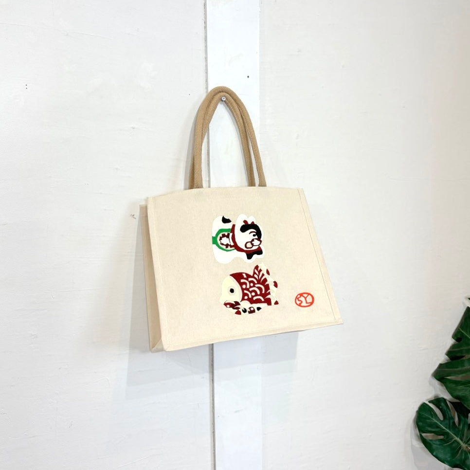 柚木沙弥郎 型染め バッグ 【中】縁起物 かばん 新品未使用