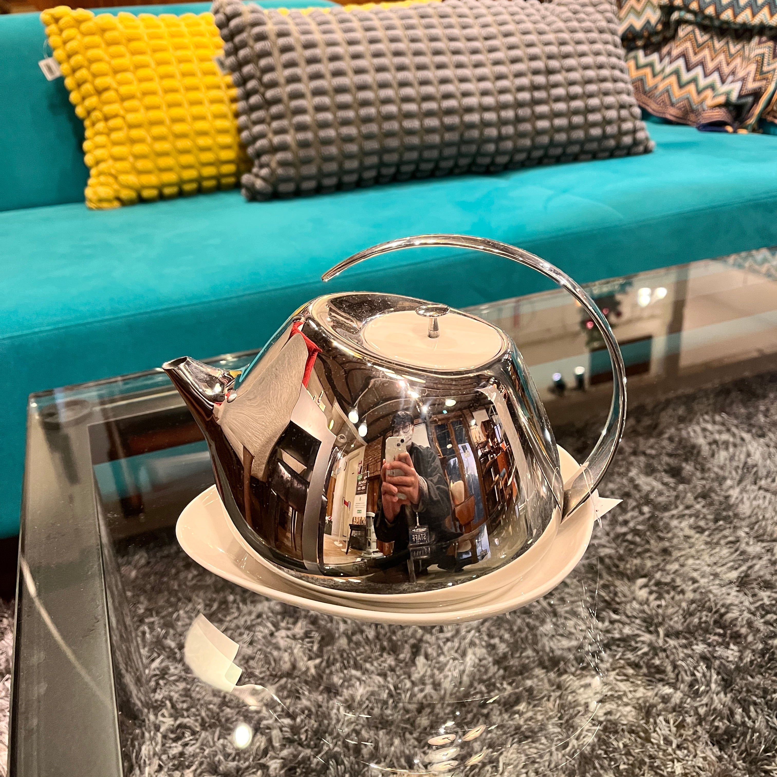 ジョージジェンセン / GEORG JENSEN ヘレナ ティーポット コースター付き  / HELENA TEAPOT WITH COASTER