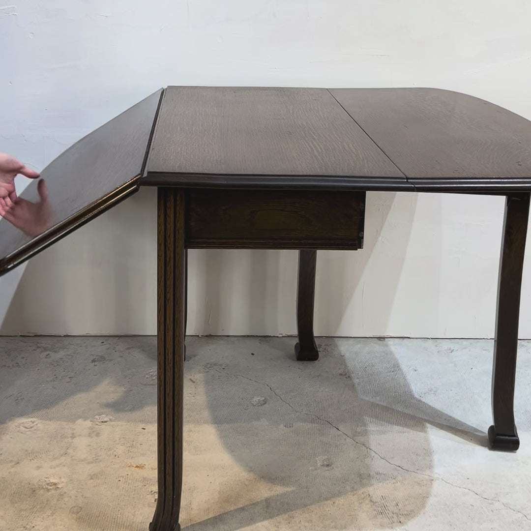 ゲートレッグ バタフライテーブル 伸長式 英国アンティーク 中古