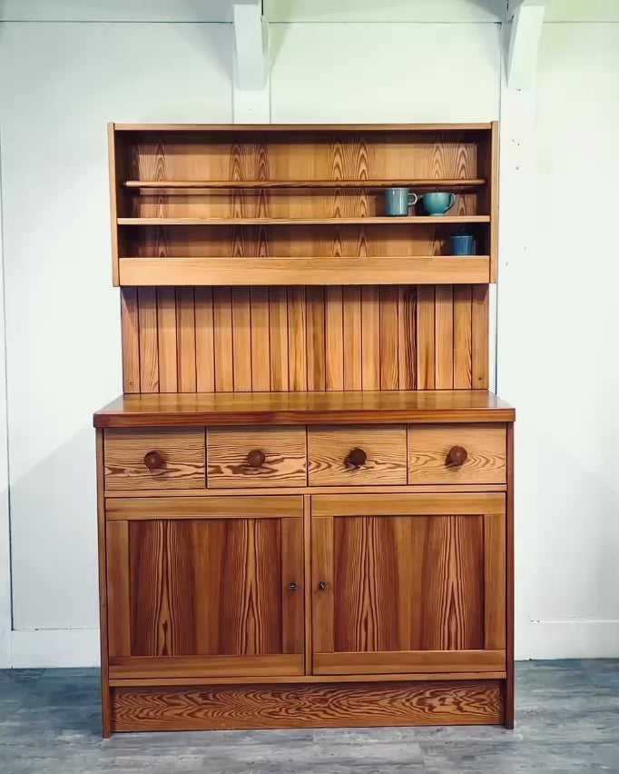 【中古】IKEA レンジ台 カップボード キッチンボード オールドイケア / OLD IKEA キッチンボード キャビネット 中古 木 食器