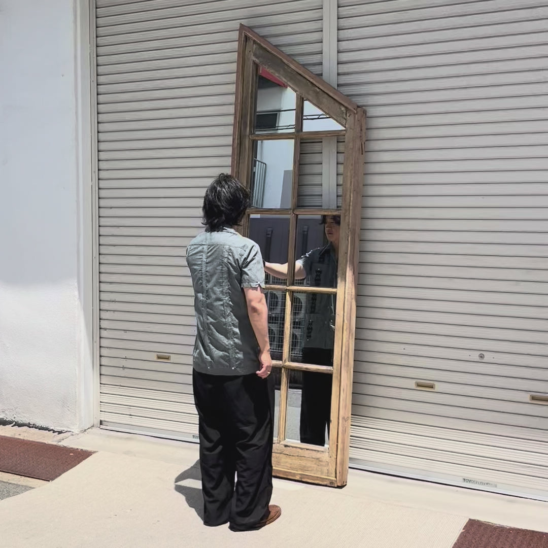 アンティーク ドア 木製ドア ガラスドア ミラードア 建具 古材