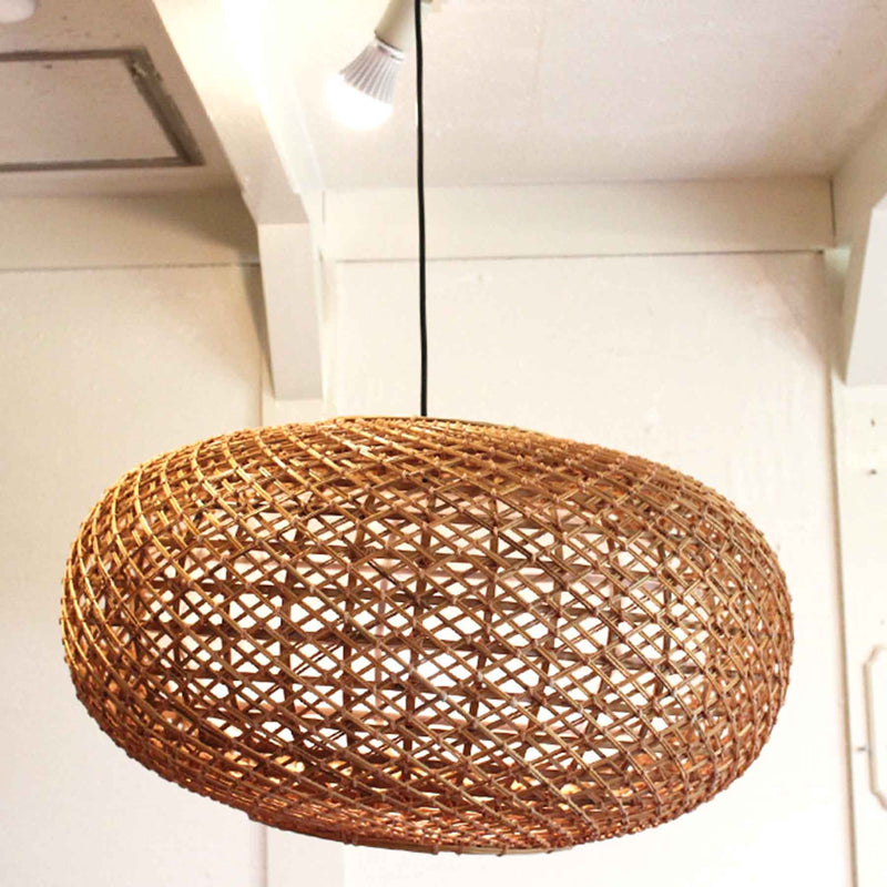 ラタンペンダントライト  和モダン アジアン 籐 Mサイズ