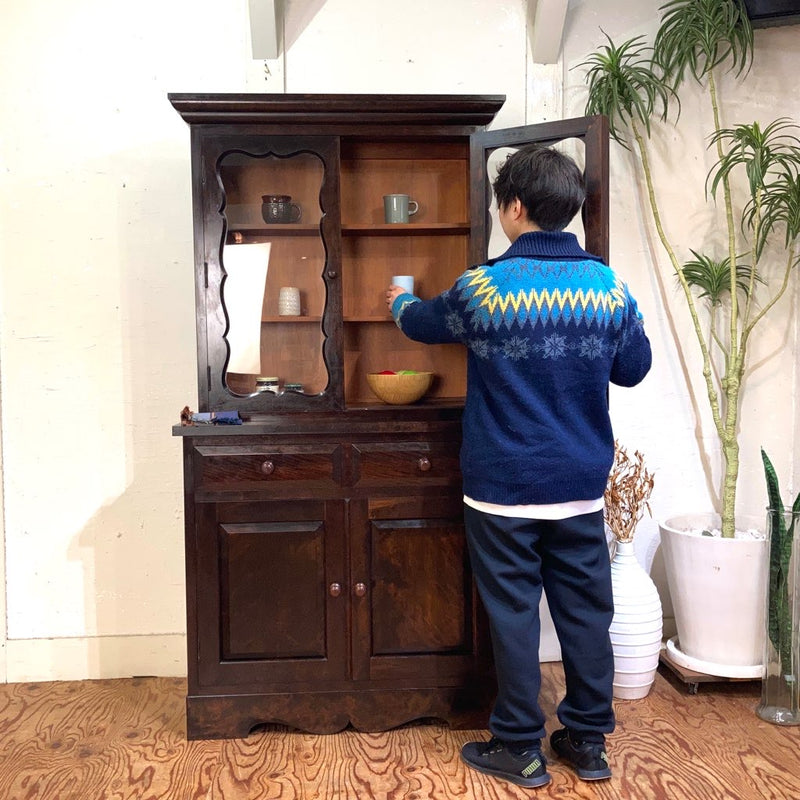 新品で購入した場合定価47万円松本民芸 家具 食器棚 カップボード