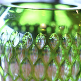 サン・ルイ / Saint-Louis フォリア ベース フラワーベース 花瓶 グリーン 世界限定42/100 クリスタルガラス エルメス取り扱い 未使用品
