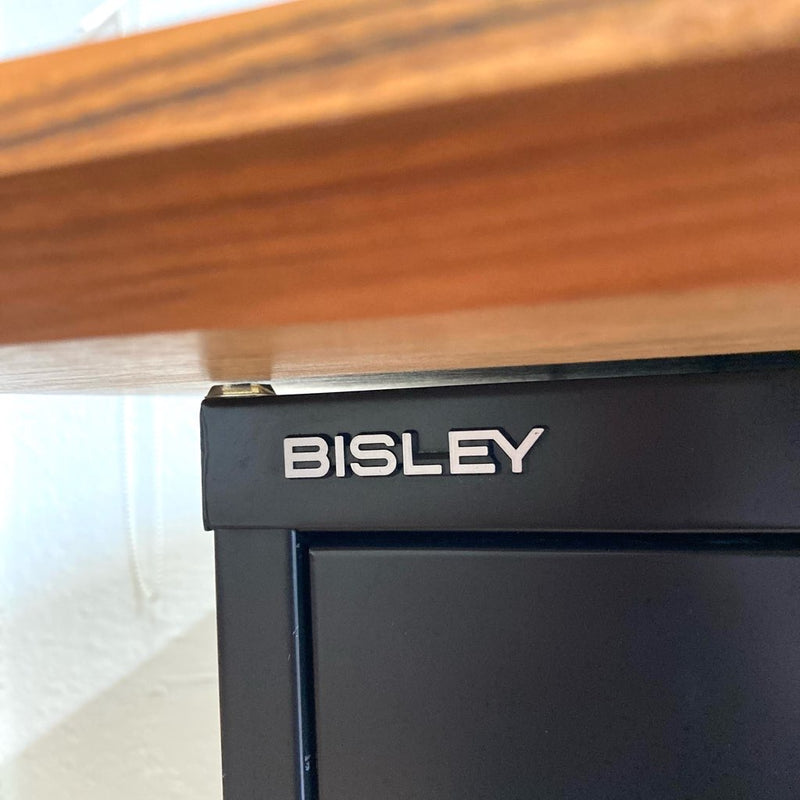 ビスレー / BISLEY 両袖デスク キャビネット 4段＆ 2段＆木天板3点 デスクセット イギリス 中古