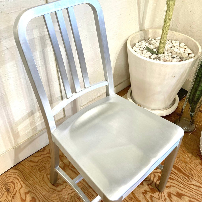 エメコ / EMECO 1006ネイビーチェア / 1006NAVY CHAIR シルバーチェア  中古