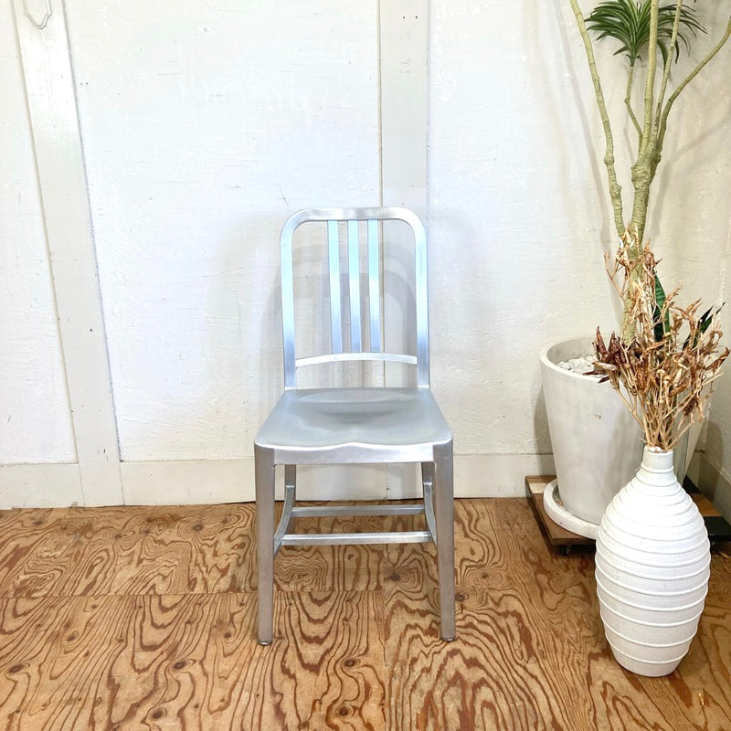 エメコ / EMECO 1006ネイビーチェア / 1006NAVY CHAIR シルバーチェア  中古