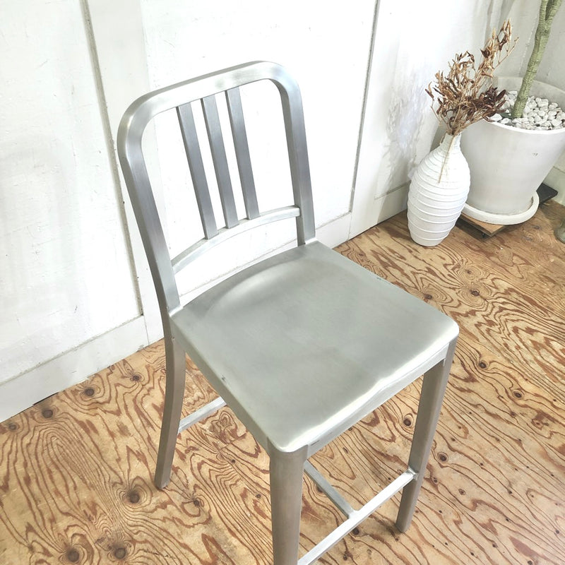 エメコ / EMECO ネイビー バースツール / NAVY BARSTOOL  エメコチェア ハイスツール 中古