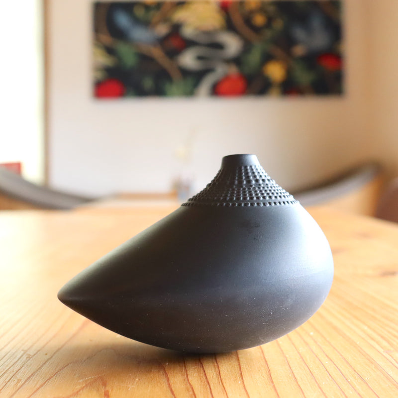 ローゼンタール/Rosenthal ポロ/POLLO BLACK フラワーベース  一輪挿し 中古