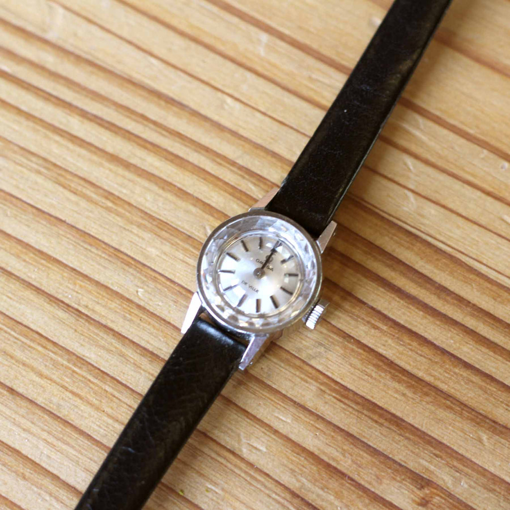 オメガ OMEGA デビル カットガラス 【14】 レディース腕時計 手巻き式
