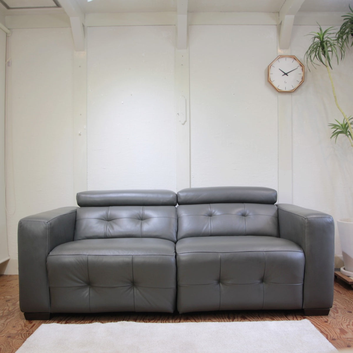 予約済)牛革ソファ(大塚家具)
