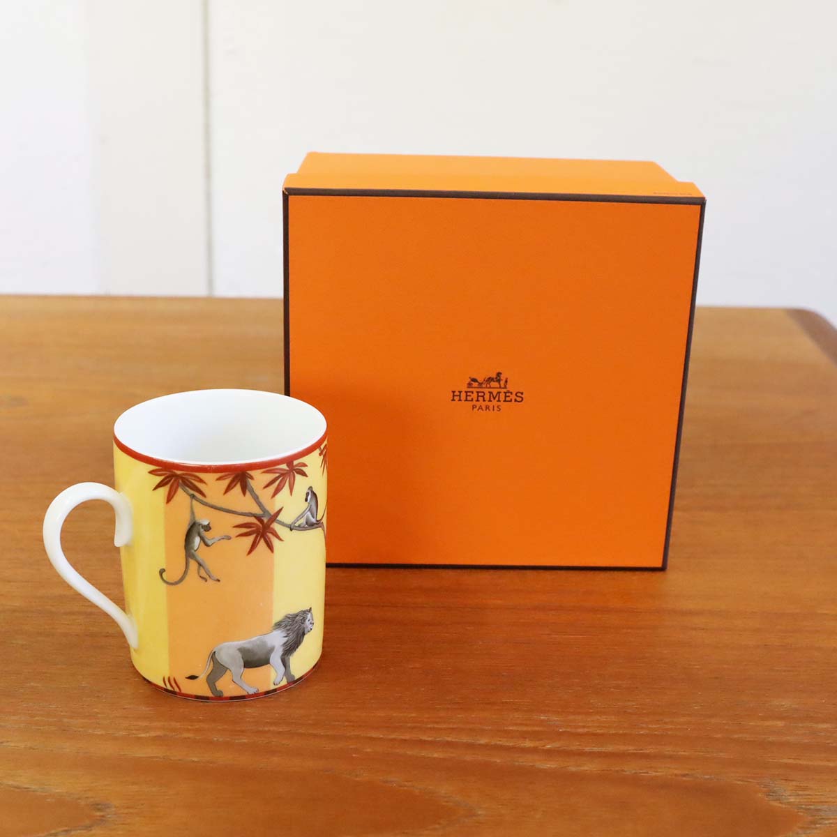 エルメス / HERMES アフリカ / AFRICA マグカップ ブラウン 中古