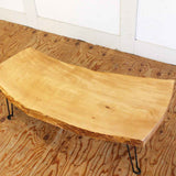 リバイブモブラープロジェクト 一枚板 サクラ 折りたたみテーブル 無垢材 リメイク 再生家具 地球にいちばんやさしい家具