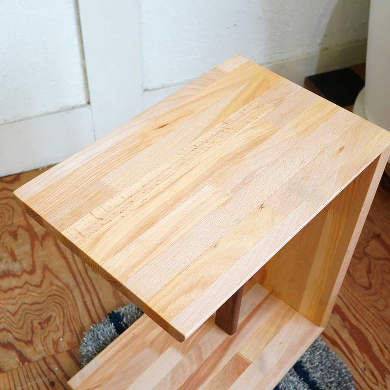 リバイブモブラープロジェクト 不要になった古い家具の木材から作ったコーヒーテーブル サイドテーブル M 【3】 ウォールナット 地球にいちばんやさしい家具 SDGs　<i>動画あり</i>