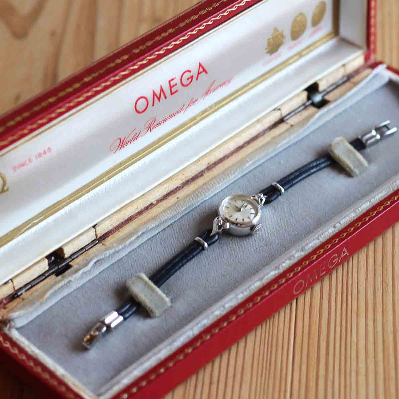 オメガ / OMEGA 2Pダイヤ 【22】 レディース ヴィンテージ 腕時計 中古