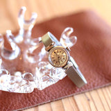 オメガ / OMEGA デビル / Deville カットガラス 2Pダイヤ 腕時計 【24】 レディース アンティーク腕時計 中古