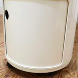 カルテル / Kartell コンポ二ビリ ラウンドエレメント 2段 ホワイト キャスター付き イタリア製 中古