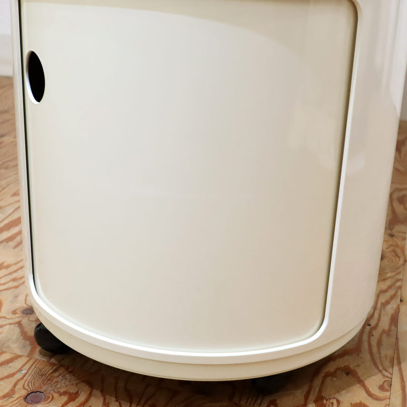 カルテル / Kartell コンポ二ビリ ラウンドエレメント 2段 ホワイト キャスター付き イタリア製 中古