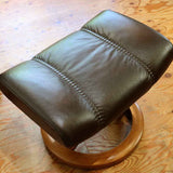 エコーネス / EKORNES コンサルM ストレスレスチェア＆オットマン 本革張り 中古