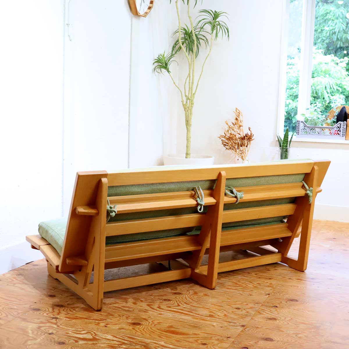 久和屋 ELEMENT エレメント ソファ ベンチソファ グリーン 中古 床 和室 健康 – Restyle