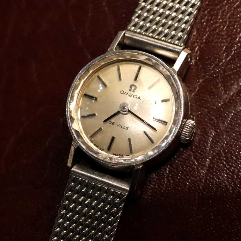 オメガ / OMEGA デビル カットガラス 【4】 レディース アンティーク腕時計 中古