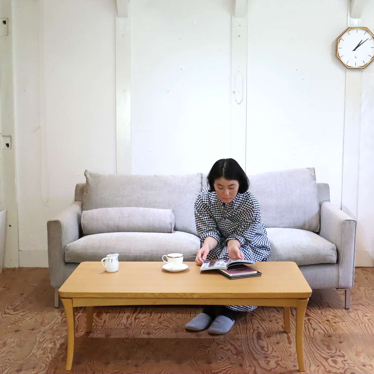 karimoku / カリモク家具  ディレトーレ ナチュラルローテーブル オーク 中古