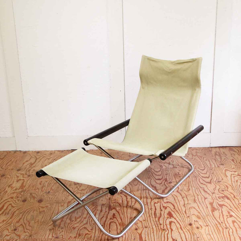 ニーチェアエックス / Nychair X オットマン付き 草色 新居 猛 中古