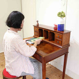 小ぶりな書斎デスク ライティングデスク 英国 イギリス製 ウォールナット アンティーク