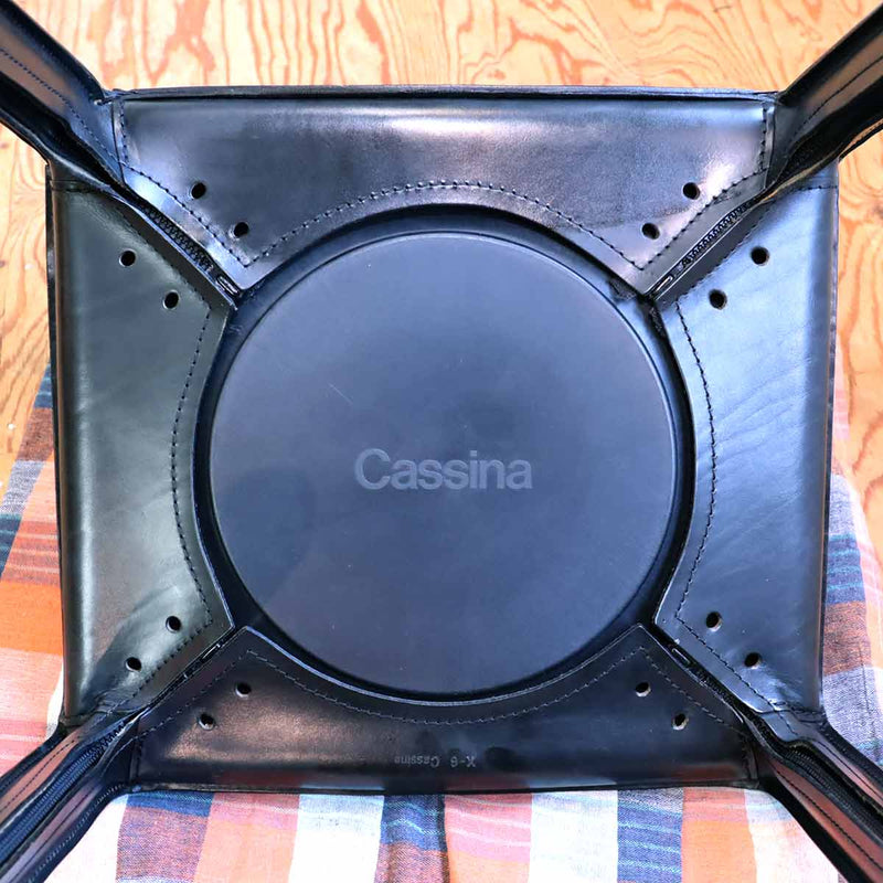 カッシーナ / Cassina キャブ アームレスチェア 412 CAB 黒 ブラック マリオ・ベリーニ ダイニングチェア 【2】 展示品