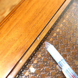 コスガ / KOSUGA クラシカル ローテーブル 天板ガラス キャスター付き 中古
