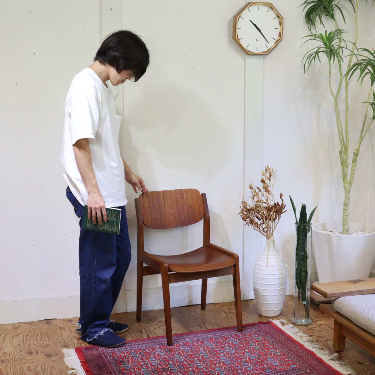 Tendo / 天童木工 ブックチェア【1】水之江忠臣 チーク材 ダイニングチェア ヴィンテージ