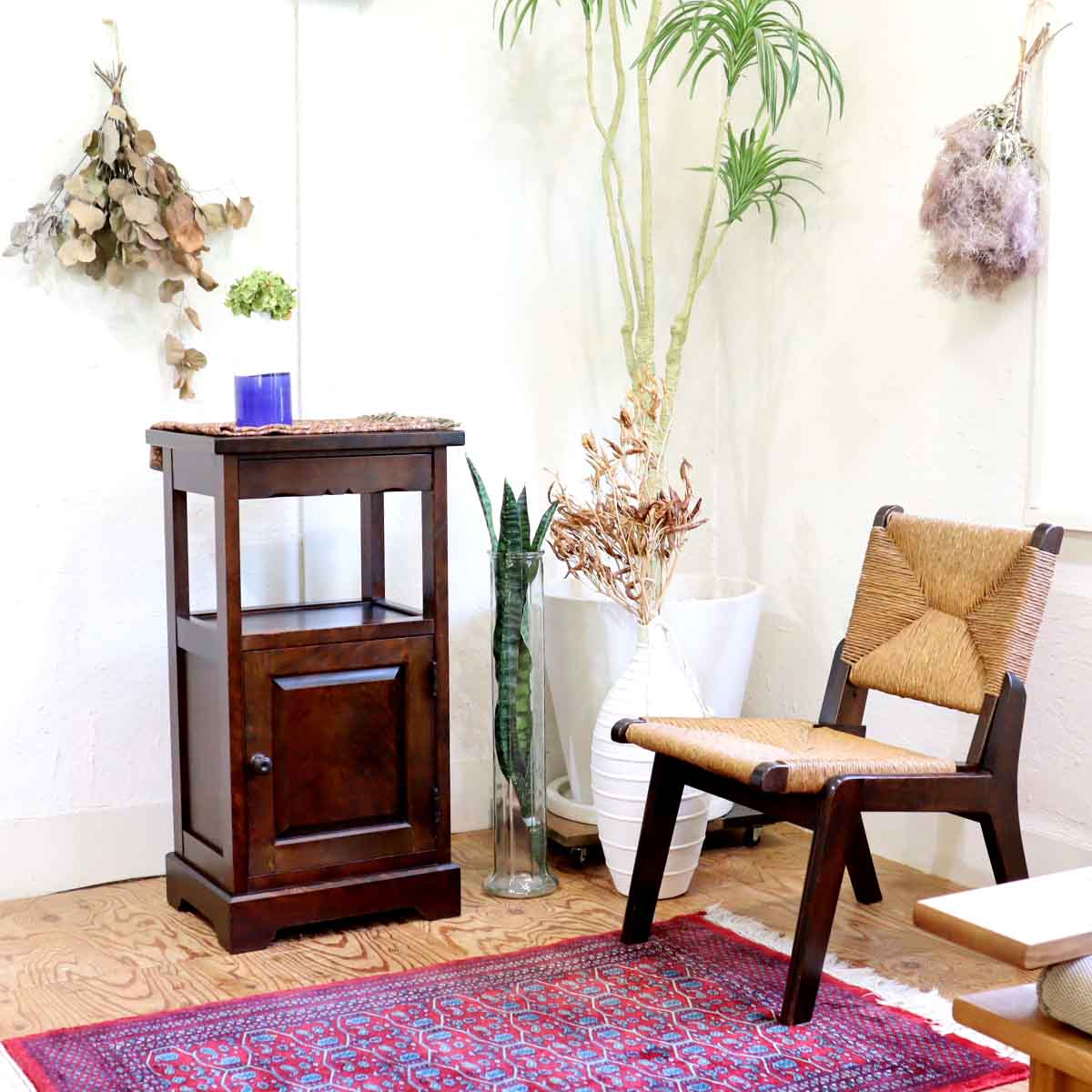 松本民芸家具 #520L型 ラッシチェア【1】 パーソナルチェア 民芸家具 中古