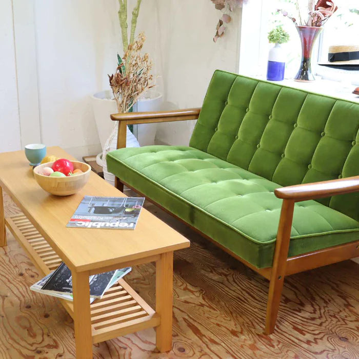 カリモク 2人掛けソファー グリーン カリモク 2人掛けソファー グリーン