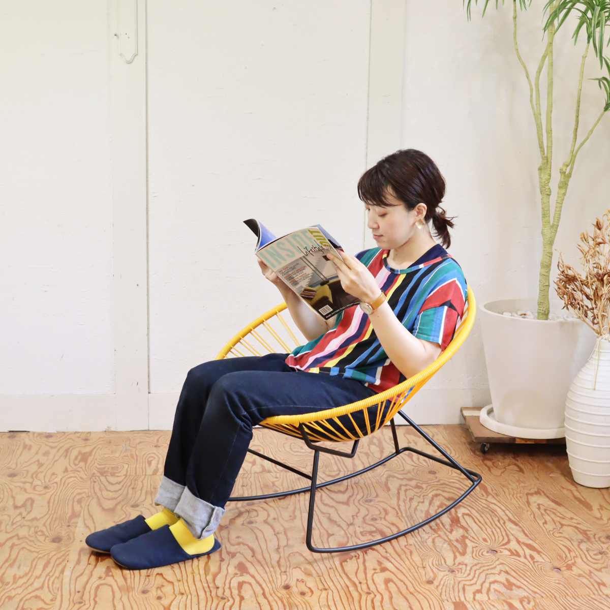メトロクス / METROCS アカプルコ ロッキングチェア ラウンジチェア 中古
