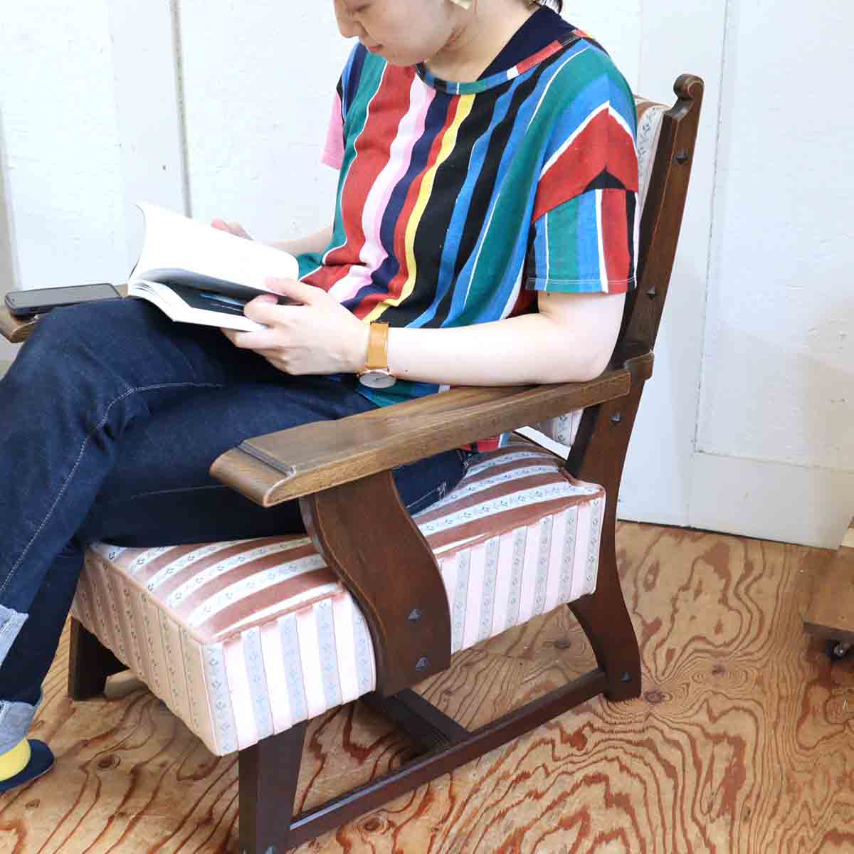 永田良介商店 533型 アームソファ 一人掛け 【2】 永田良介 神戸家具 中古