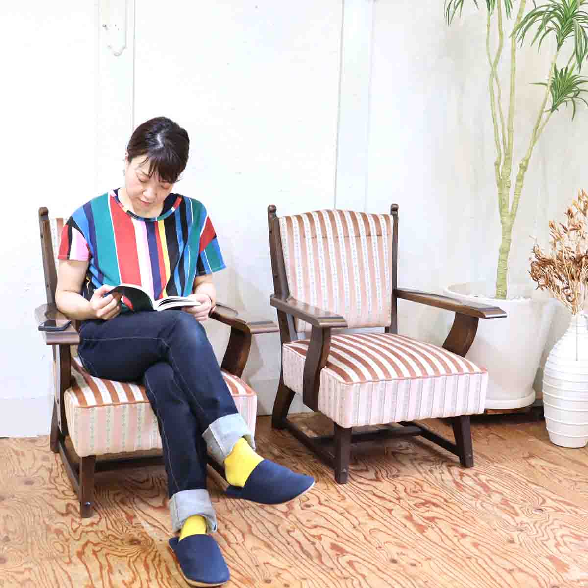 永田良介商店 533型 アームソファ 一人掛け 【2】 永田良介 神戸家具 中古