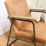 タブレザーワークス / Tabu Leather Works キャップソファ / Cap sofa 1P オイルレザー スチール 中古