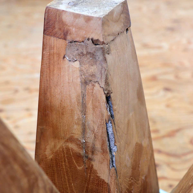 チーク無垢材 スツール サイドテーブル 天然木 中古 – RESTYLE