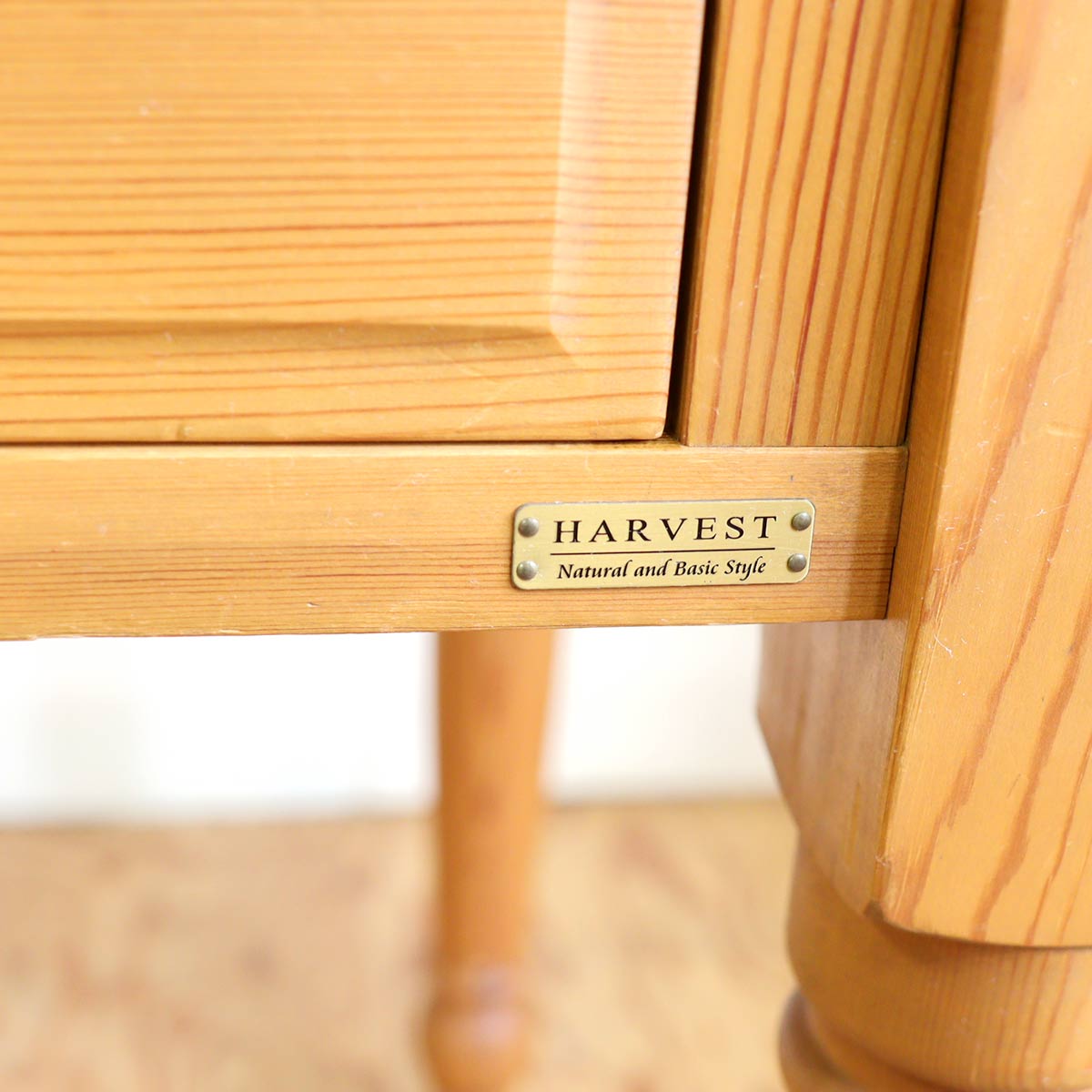 ハーベスト / HARVEST デスク3点セット 3ドロワデスク ターンドレッグ ワゴン 机 中古